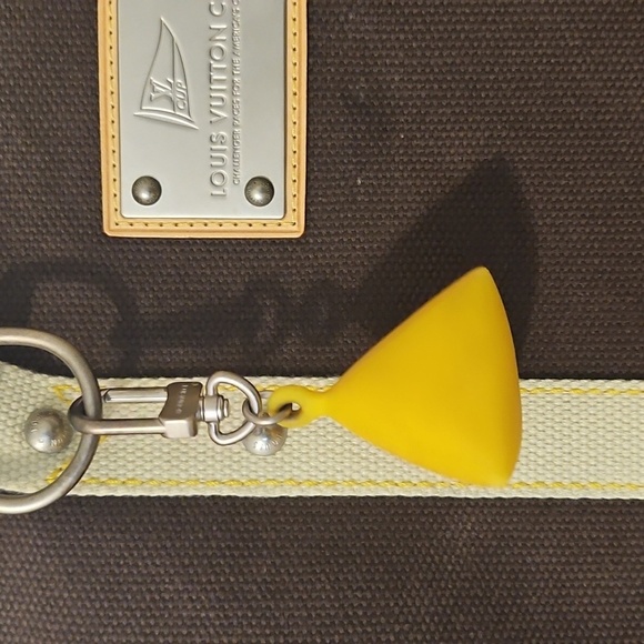 Authentic Louis Vuitton Brown Tote Bag with Cream Straps - Picture 3 of 8